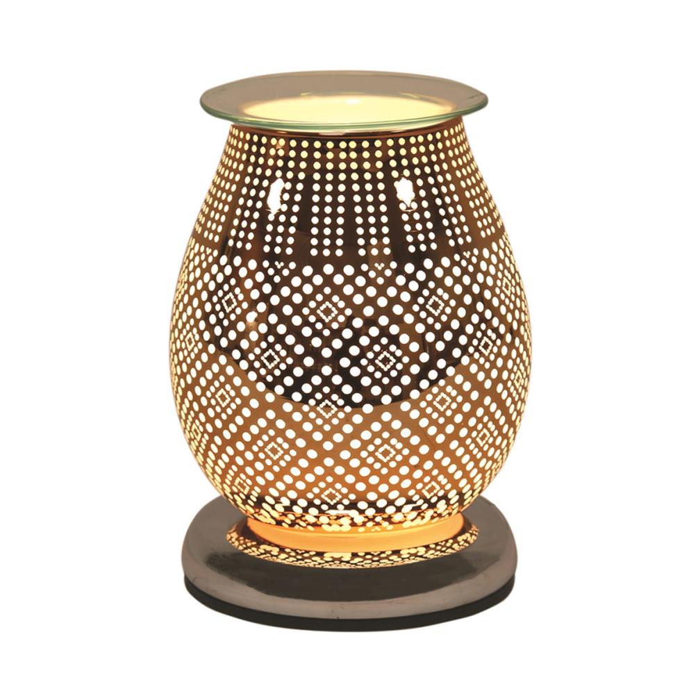 Aroma Brocade Burnt Copper Touch Electric Wax Melt Warmer £23.39